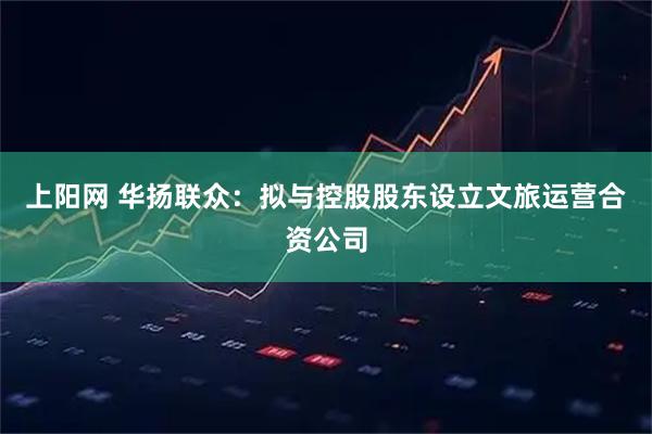 上阳网 华扬联众：拟与控股股东设立文旅运营合资公司