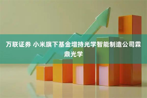 万联证券 小米旗下基金增持光学智能制造公司霖鼎光学